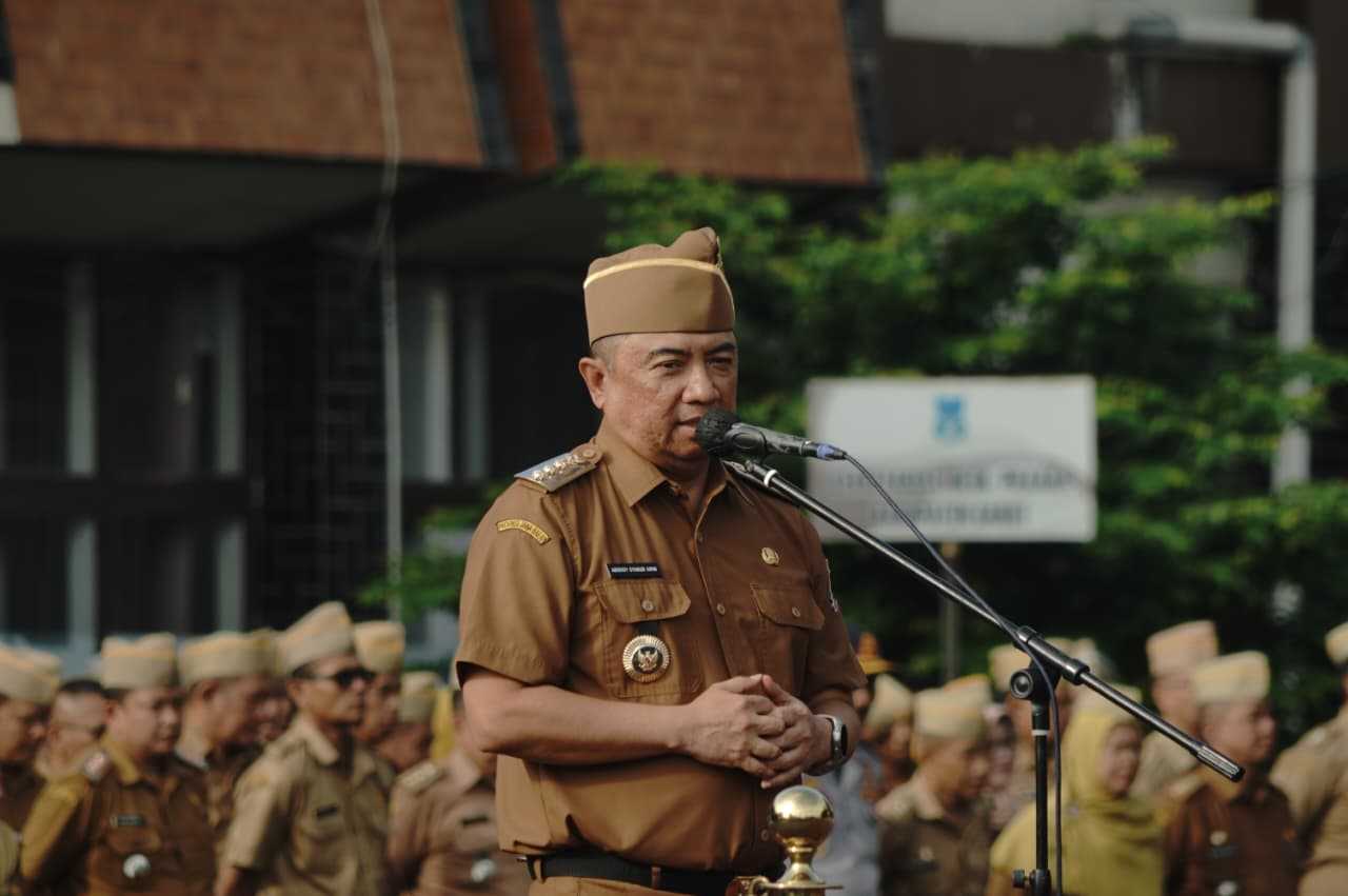 Pimpin Apel Gabungan, Bupati Garut Tekankan Rotasi ASN dan Penguatan Kinerja Birokrasi