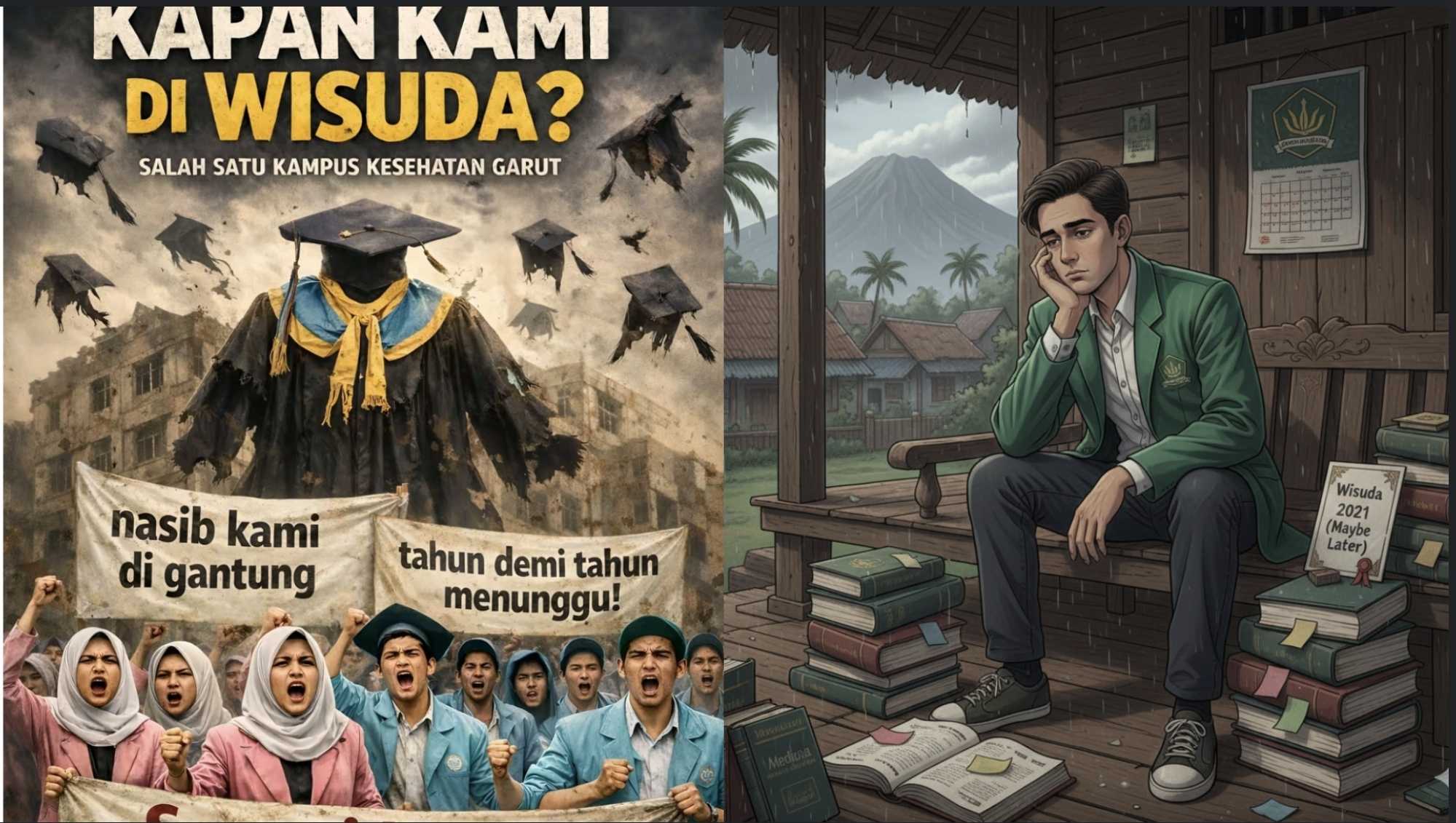 Belum Wisuda Lebih dari Tiga Tahun, Lulusan Salah Satu Kampus Kesehatan di Garut Menunggu Tanpa Kepastian